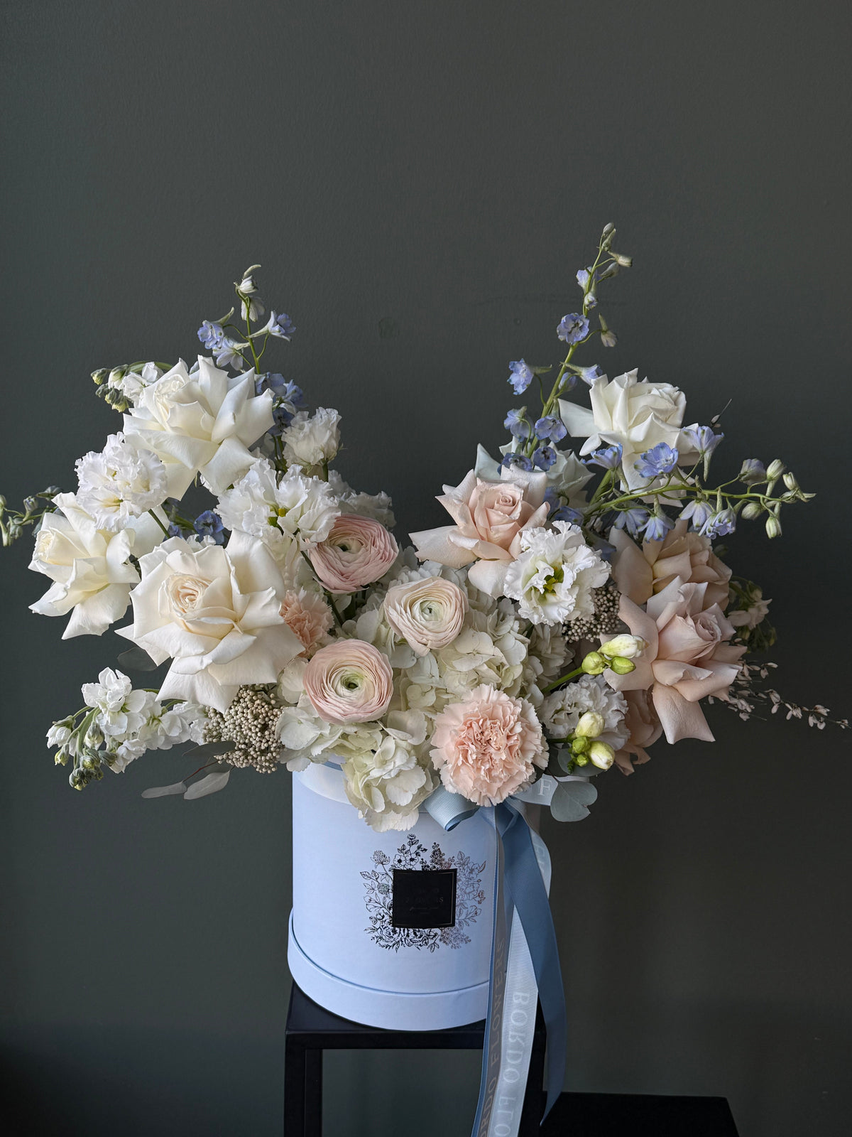 "Blue Bell" bouquet in Dallas TX, elegant fresh flower arrangement for same-day delivery