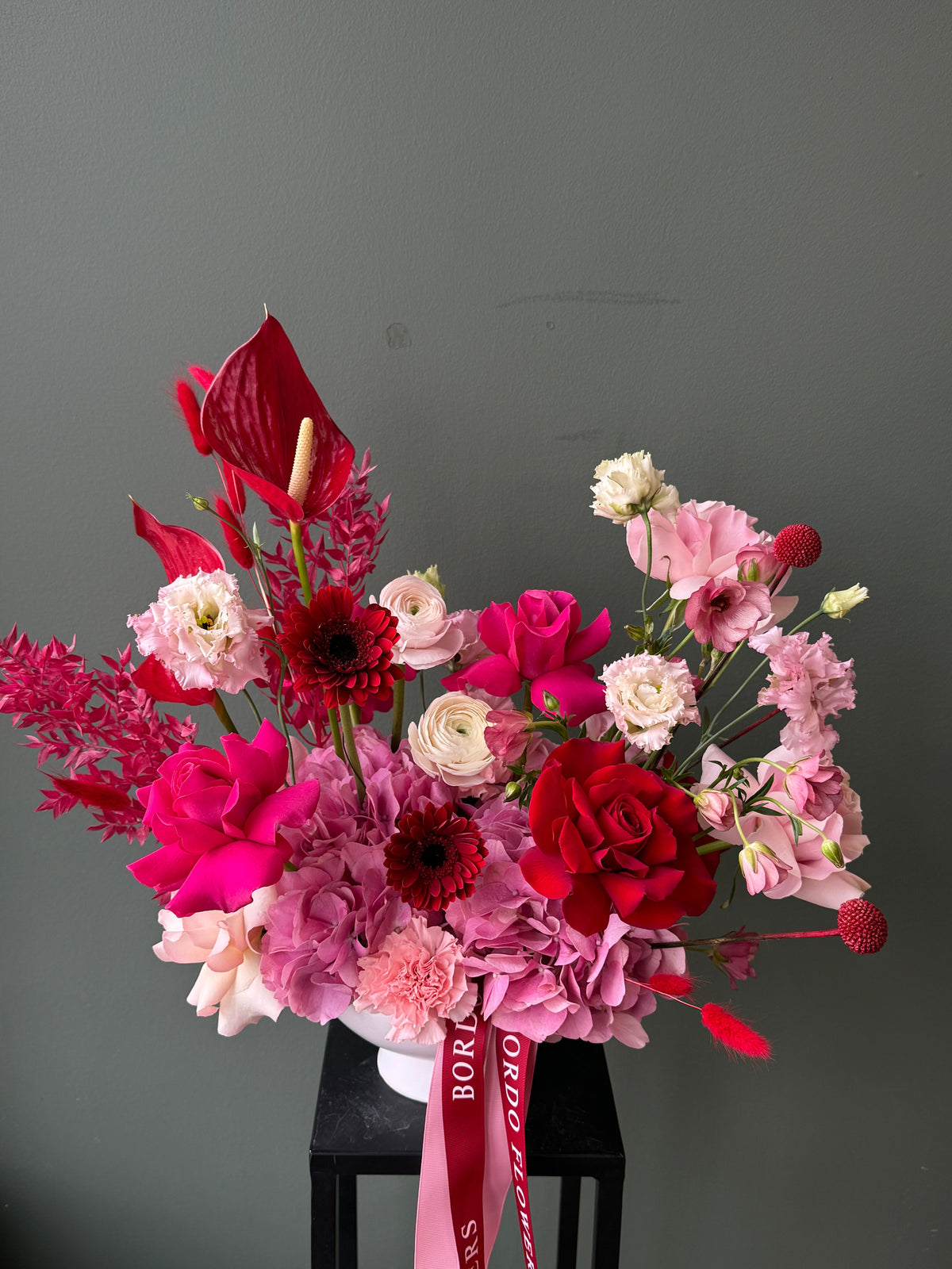 Custom Design Vase Premium Collection bouquet in Dallas TX, elegant fresh flower arrangement with same-day delivery
