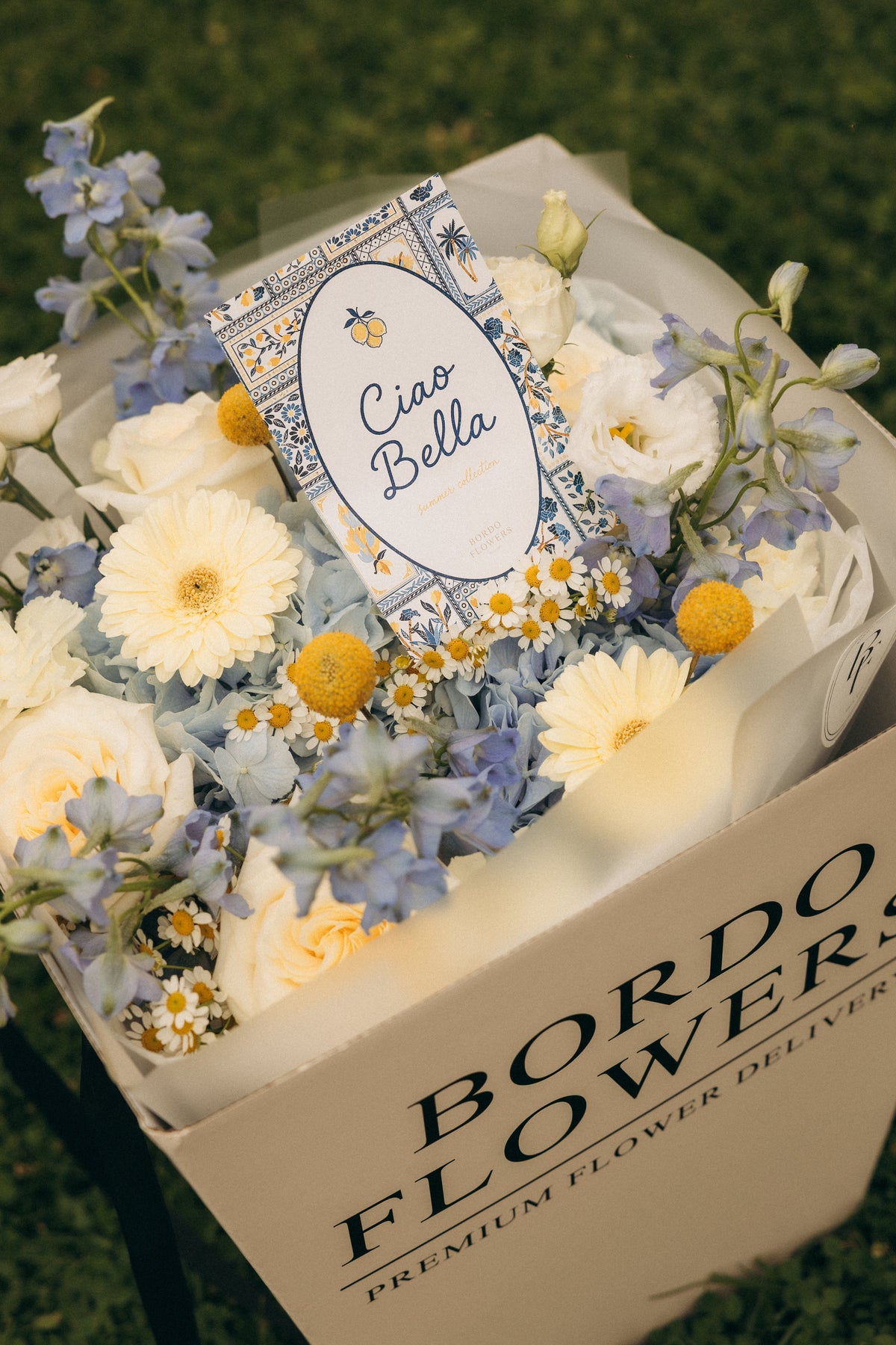 Italian-inspired summer bouquet with seasonal flowers