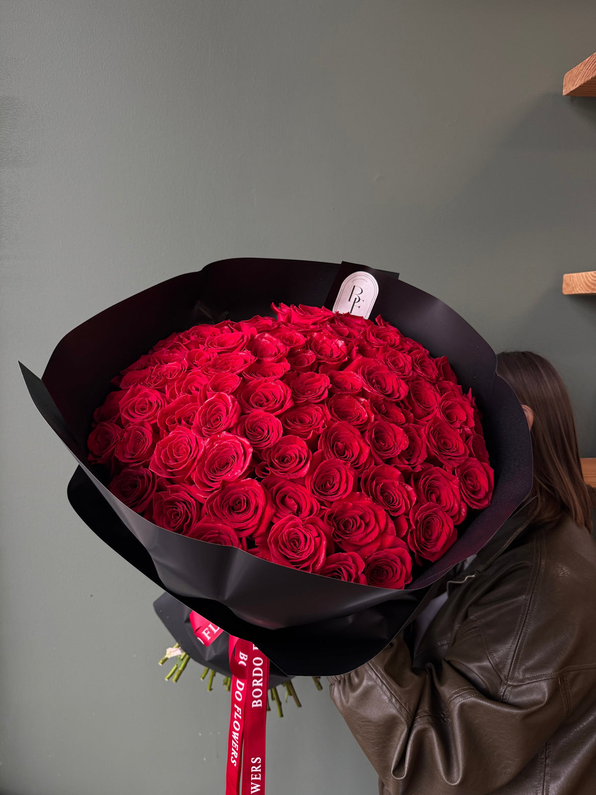 101 Red Roses In A Bouquet bouquet in Dallas, elegant fresh flower arrangement with same-day delivery